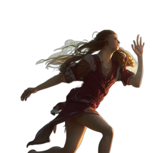 dress, hair, concept art, fantasy art transparent PNG cut-out