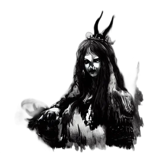 creature, mask, face, hair transparent PNG cut-out