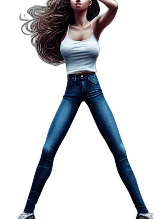 hair, 3d render, concept art, photorealistic transparent PNG cut-out