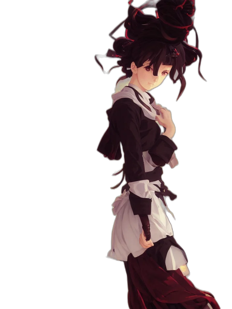 dress, staff, weapon, jacket transparent PNG cut-out