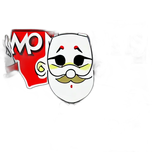 mask, staff, concept art, 3d render transparent PNG cut-out