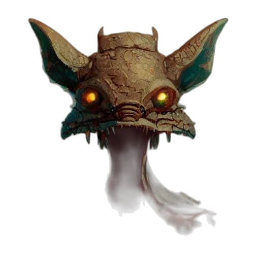 mask, creature, face, staff transparent PNG cut-out