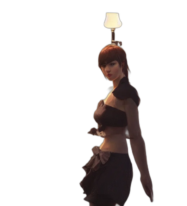 staff, dress, hat, umbrella transparent PNG cut-out