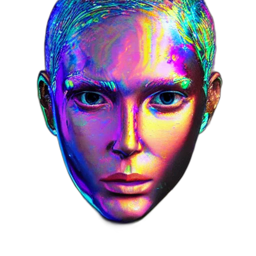 face, mask, robot, hair transparent PNG cut-out