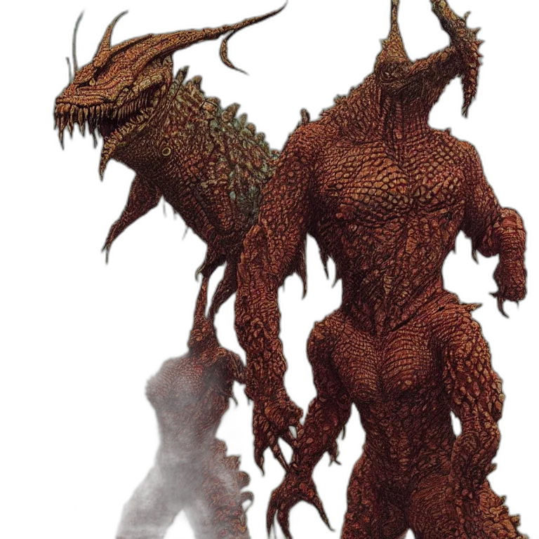 dragon, creature, staff, concept art transparent PNG cut-out