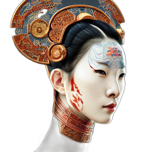 mask, face, crown, jewelry transparent PNG cut-out