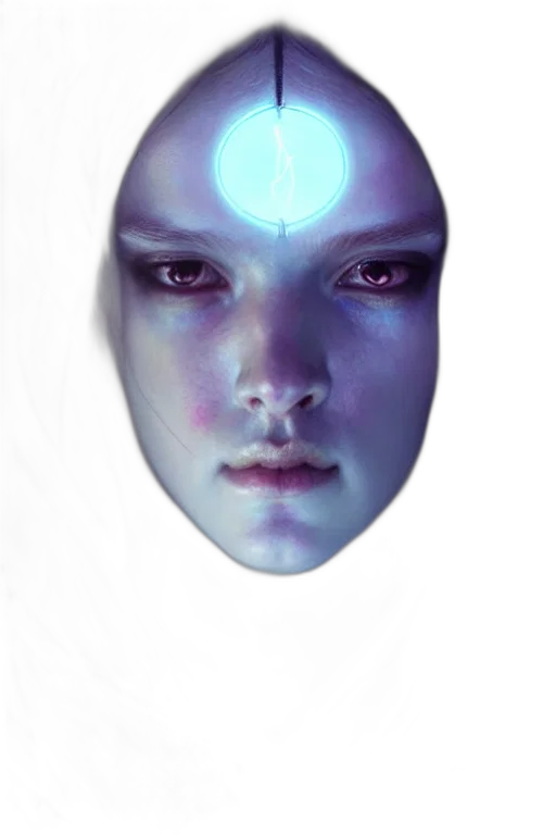 face, mask, robot, creature transparent PNG cut-out