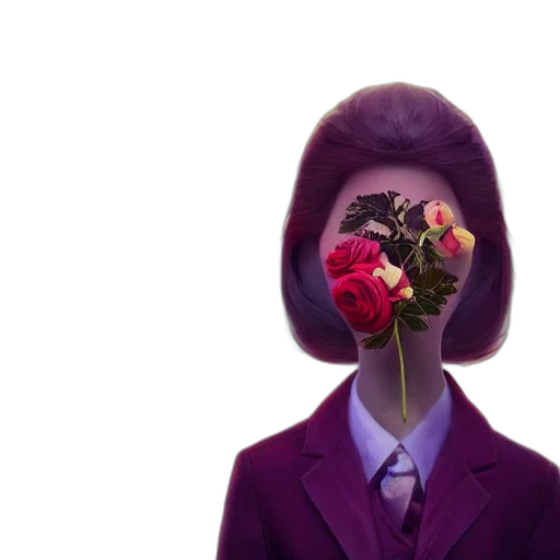 flower, mask, face, crown transparent PNG cut-out