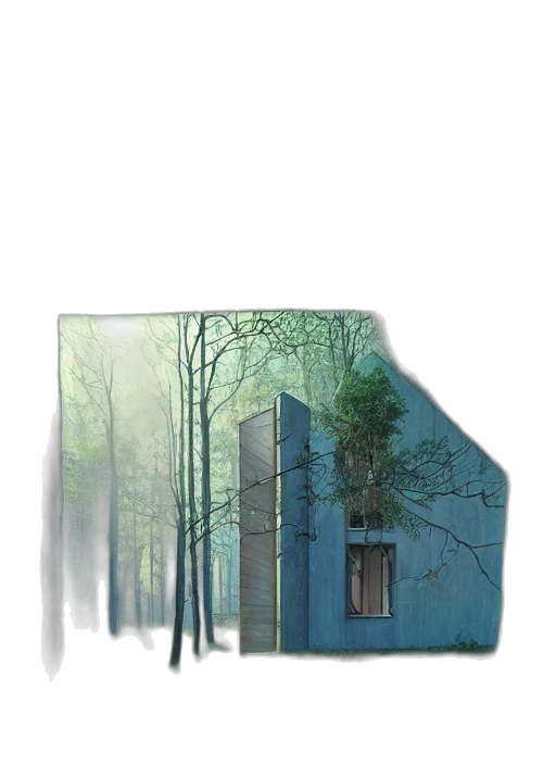 building, tree, furniture, face transparent PNG cut-out