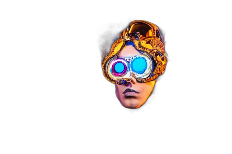 mask, face, robot, crown transparent PNG cut-out