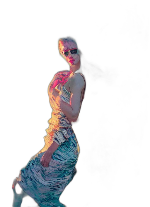 dress, photorealistic, 3d render, concept art transparent PNG cut-out