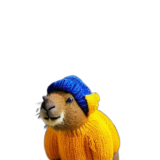 hat, animal, staff, jacket transparent PNG cut-out