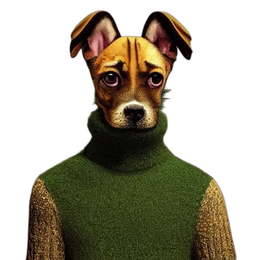 jacket, animal, staff, creature transparent PNG cut-out
