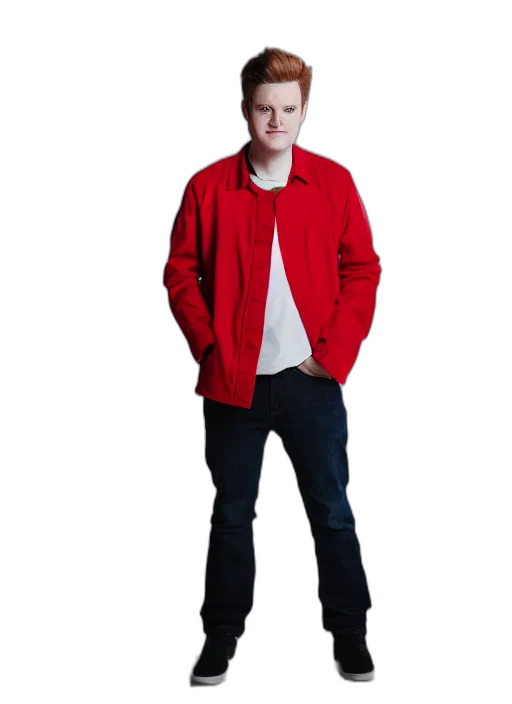 jacket, staff, concept art, red transparent PNG cut-out