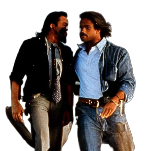 jacket, city street, film, still transparent PNG cut-out