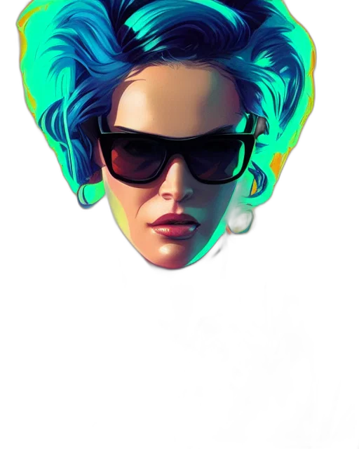 face, jacket, mask, hair transparent PNG cut-out