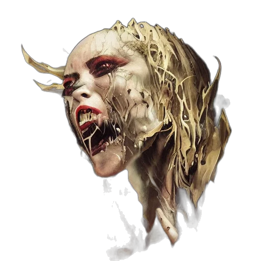 mask, face, creature, concept art transparent PNG cut-out