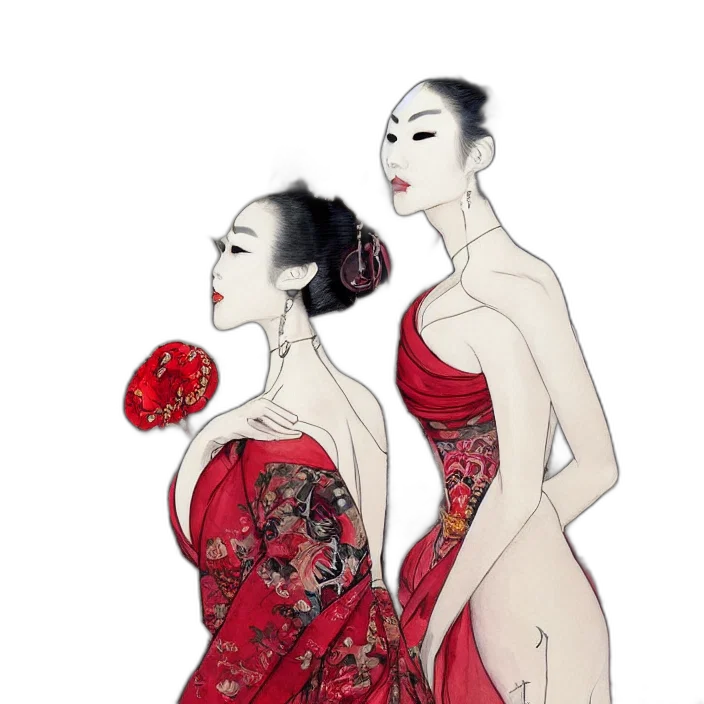 dress, concept art, photorealistic, fantasy art transparent PNG cut-out