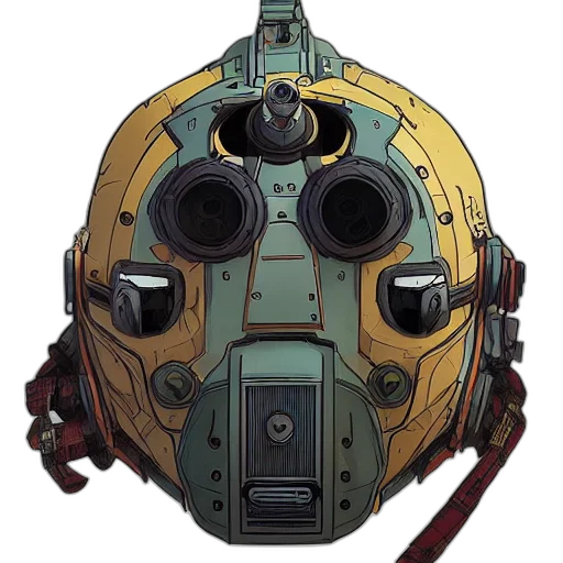 mask, robot, face, weapon transparent PNG cut-out