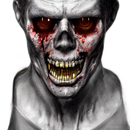 face, mask, creature, photorealistic transparent PNG cut-out