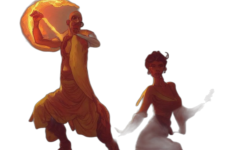 concept art, fantasy art, comic book art, watercolor transparent PNG cut-out