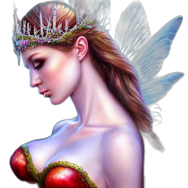 crown, jewelry, fantasy art, photorealistic transparent PNG cut-out
