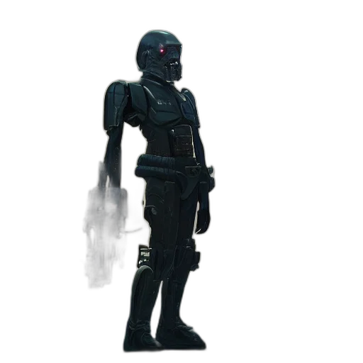 robot, mask, staff, weapon transparent PNG cut-out