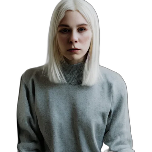 jacket, face, dress, hair transparent PNG cut-out