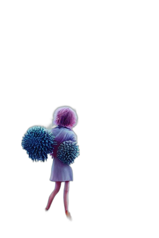 flower, umbrella, dress, robot transparent PNG cut-out
