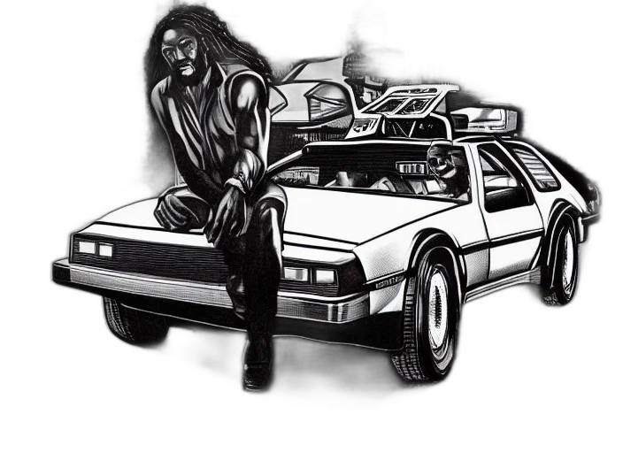 car, jacket, concept art, comic book art transparent PNG cut-out