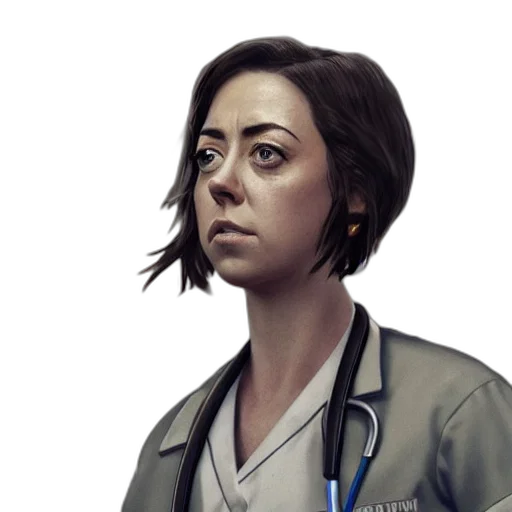 staff, face, concept art, photorealistic transparent PNG cut-out