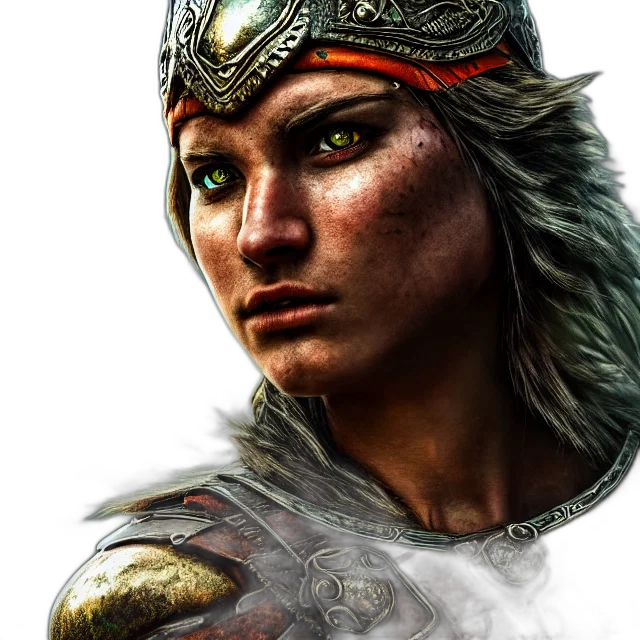 face, sword, fantasy art, concept art transparent PNG cut-out