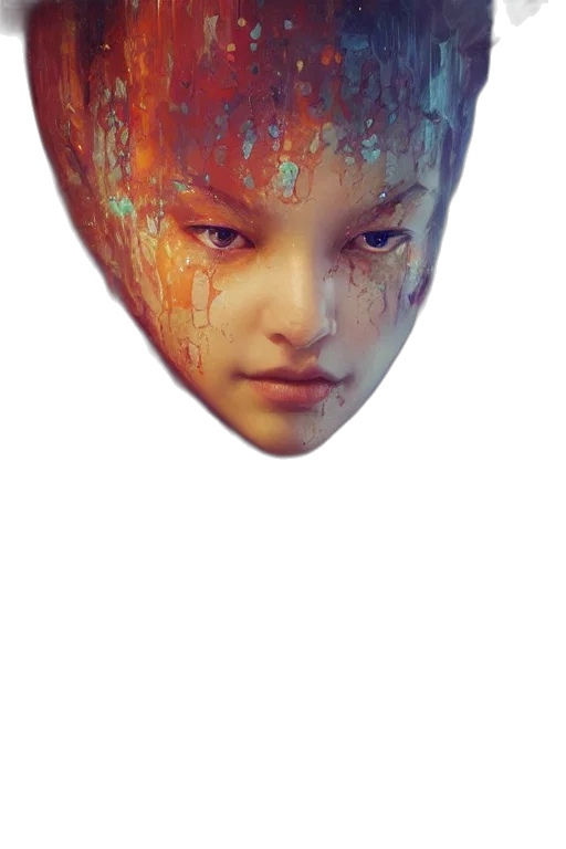 mask, face, dragon, creature transparent PNG cut-out