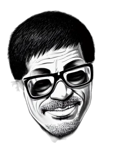 face, cartoon, pencil sketch, photorealistic transparent PNG cut-out