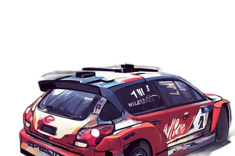 car, concept art, 3d render, photorealistic transparent PNG cut-out