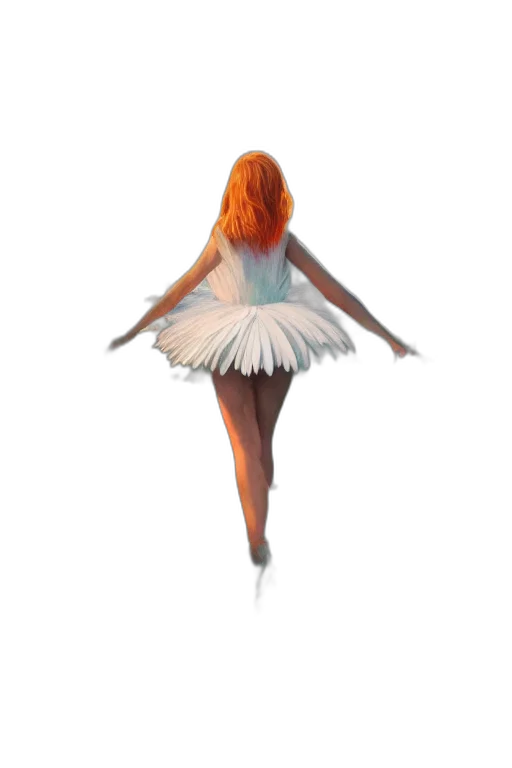 dress, hair, staff, concept art transparent PNG cut-out