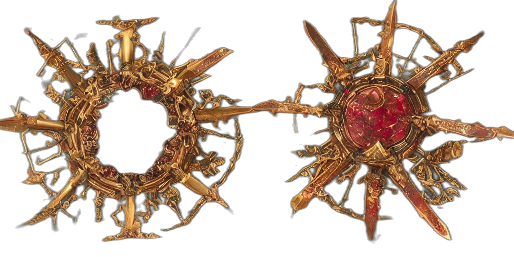 crown, jewelry, 3d render, concept art transparent PNG cut-out