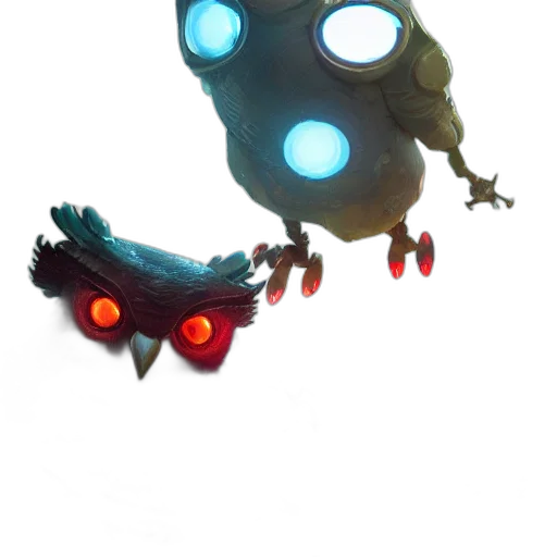 mask, robot, creature, weapon transparent PNG cut-out