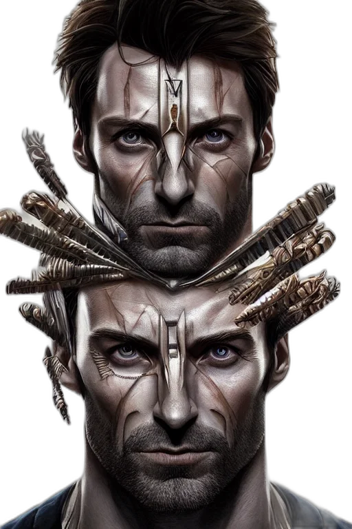 face, crown, hair, concept art transparent PNG cut-out