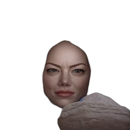 face, mask, robot, hair transparent PNG cut-out