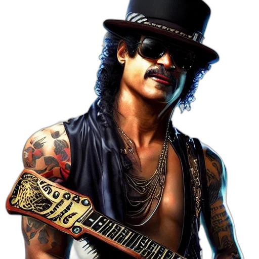 photorealistic, cartoon, slash, portrait transparent PNG cut-out