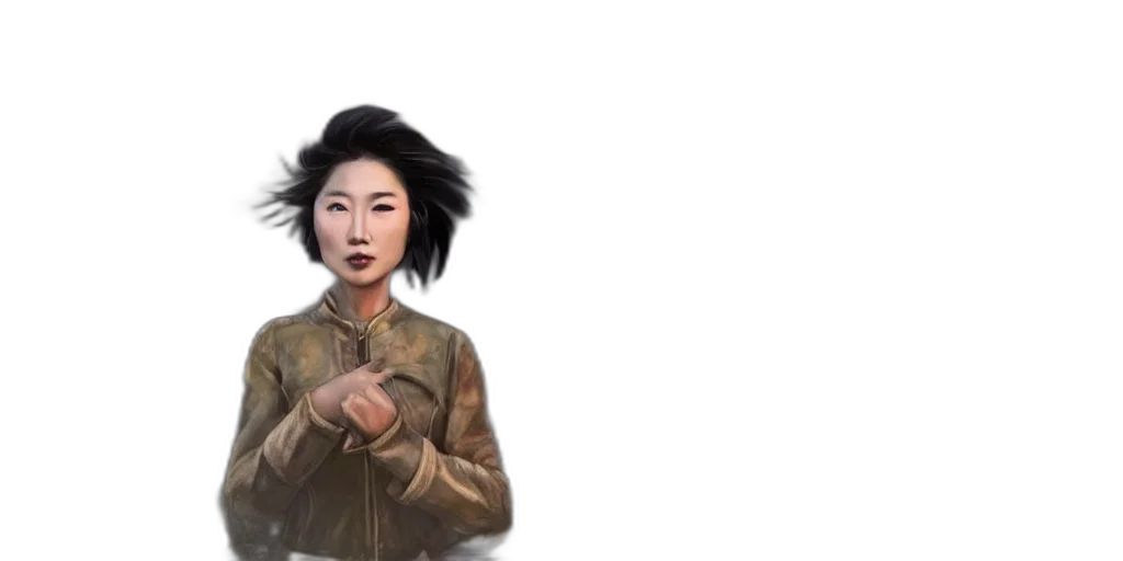 jacket, face, photorealistic, concept art transparent PNG cut-out