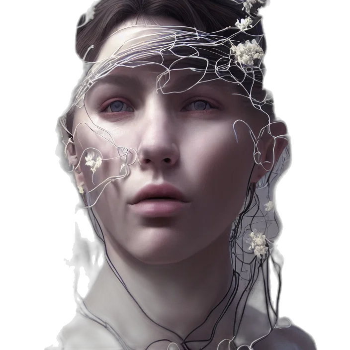 crown, face, robot, jewelry transparent PNG cut-out