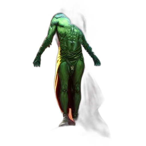 creature, mask, staff, robot transparent PNG cut-out