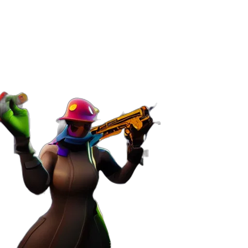 weapon, staff, hat, mask transparent PNG cut-out
