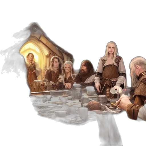 concept art, fantasy art, photorealistic, 3d render transparent PNG cut-out