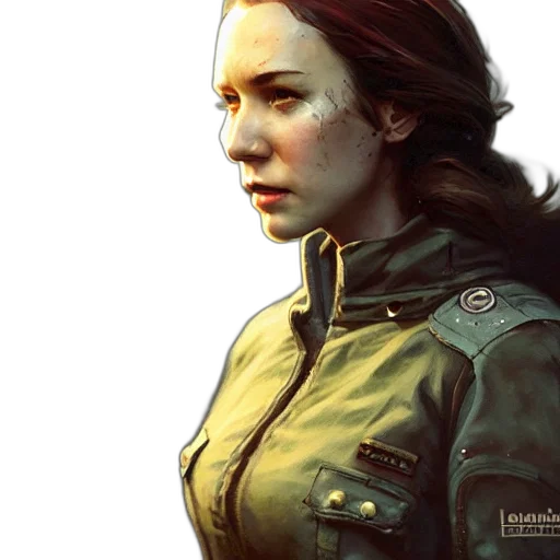 jacket, face, robot, concept art transparent PNG cut-out