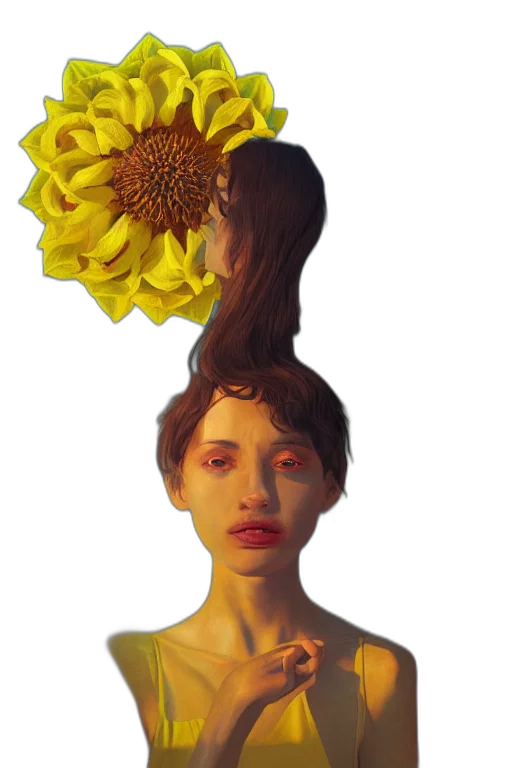 crown, flower, hair, hat transparent PNG cut-out