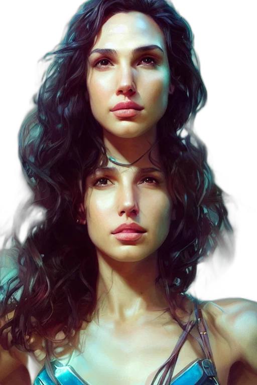 face, hair, jewelry, photorealistic transparent PNG cut-out