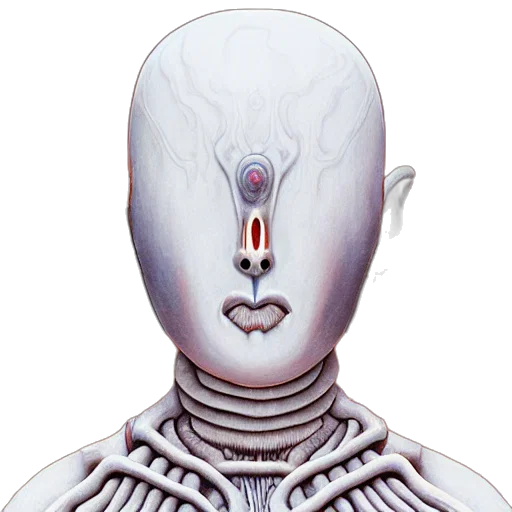 robot, face, mask, creature transparent PNG cut-out